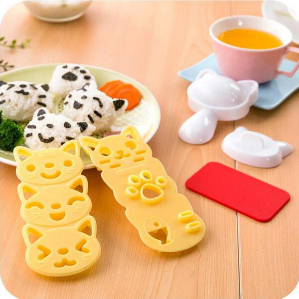 Cute Cat Smile Rice Molder