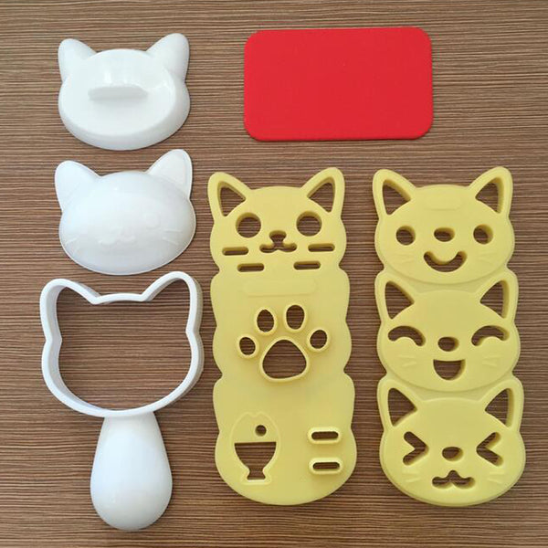 Cute Cat Smile Rice Molder